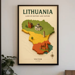 Lithuania Land Of History And Nature Poster