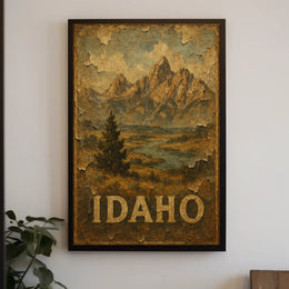 Idaho Landscape Art Poster