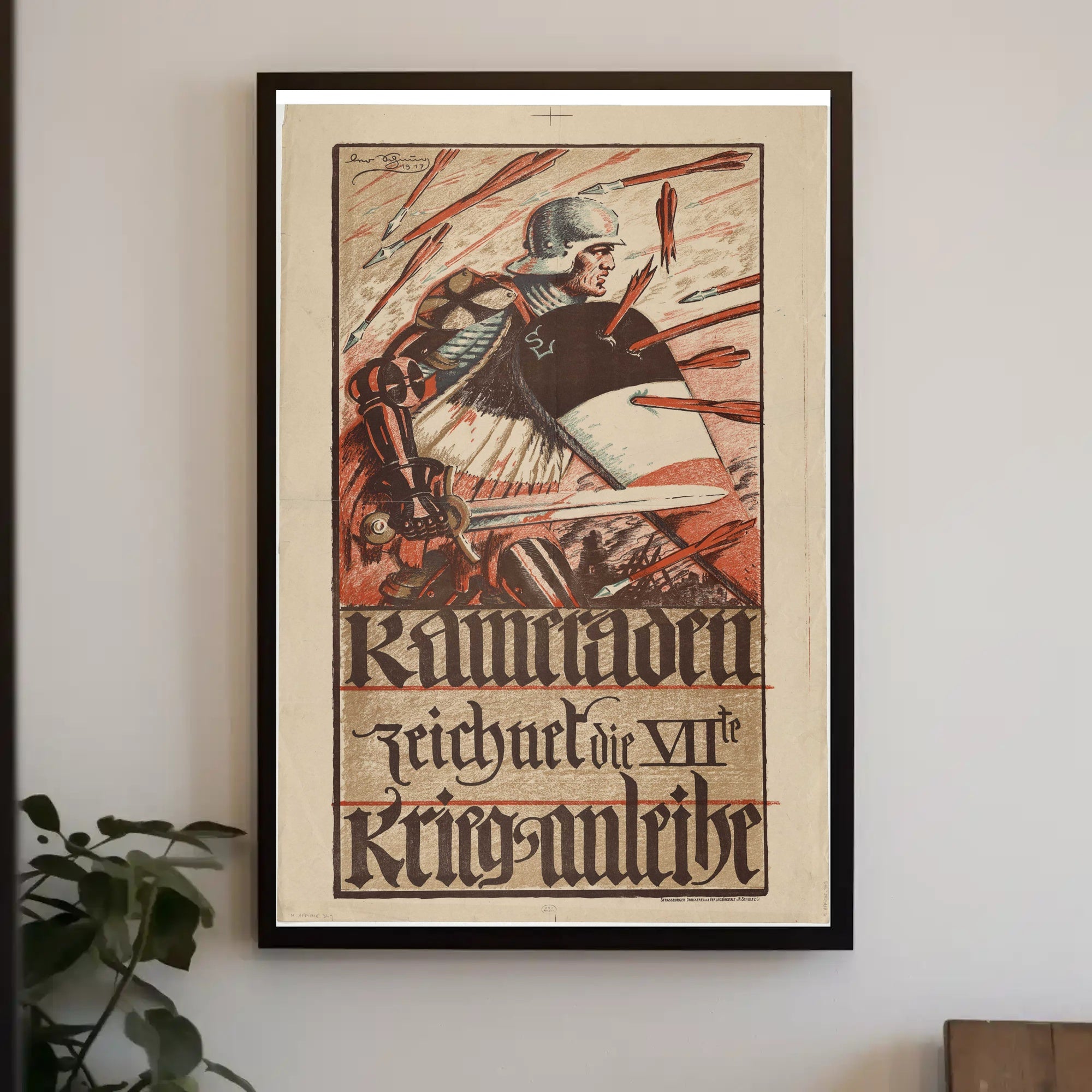 Wartime Heroic Scene Historical or Presidential Poster