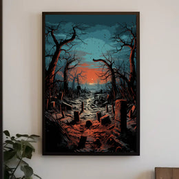 Twilight Cemetery Poster