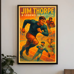 Jim Thorpe Legendary Athlete Poster