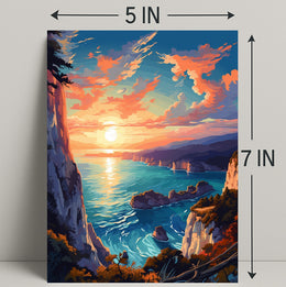 Coastal Sunset Serenity Poster