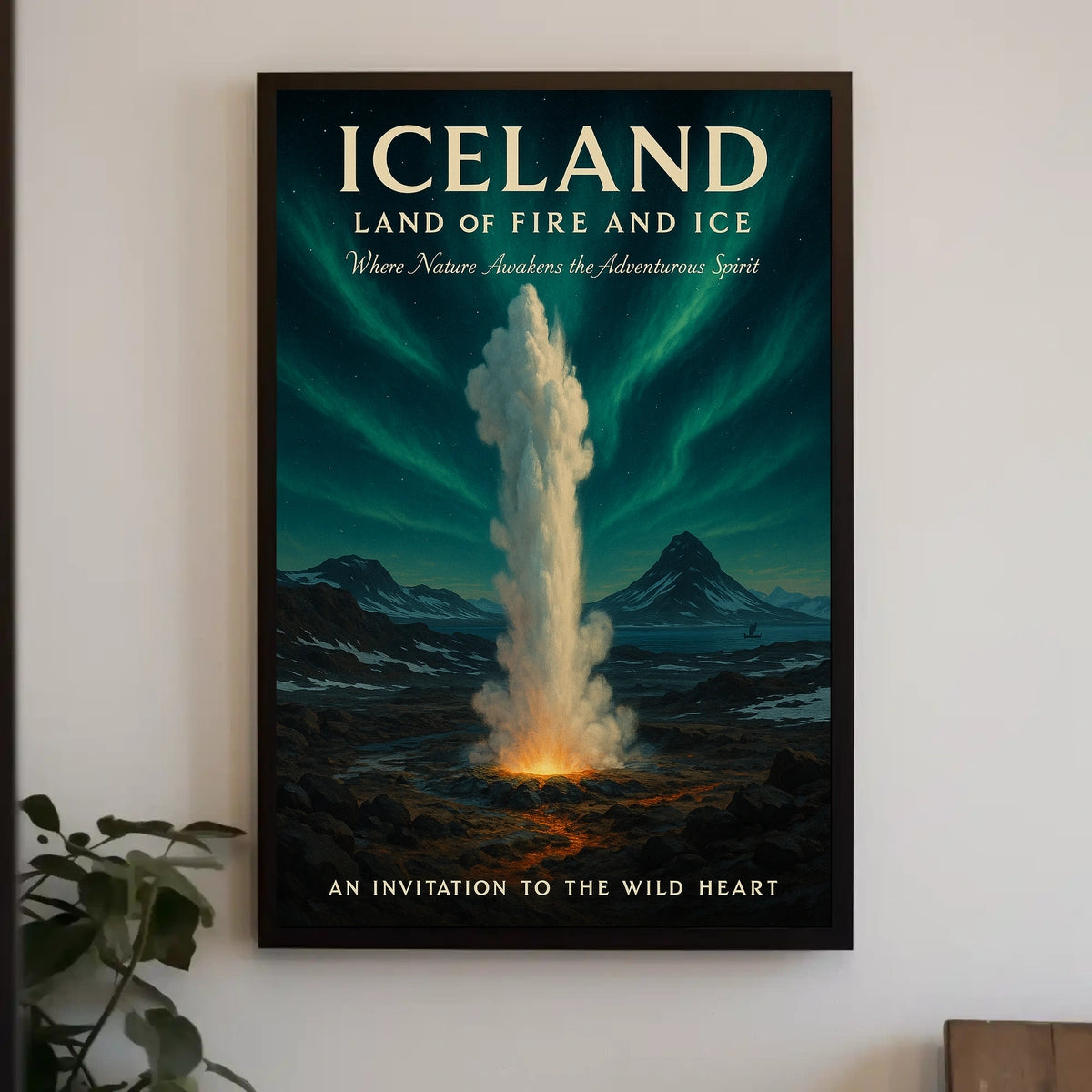 Iceland Land of Fire and Ice Poster