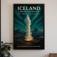 Iceland Land of Fire and Ice Poster