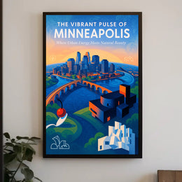 The Vibrant Pulse of Minneapolis Poster PosterGoat