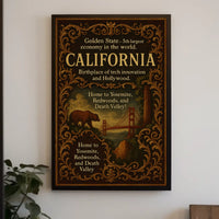 California The Golden State Poster