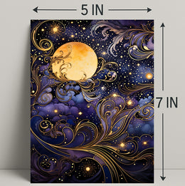 Mystical Moonlit Night Artistry Fantasy or Mythology Poster