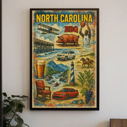 North Carolina Highlights Poster