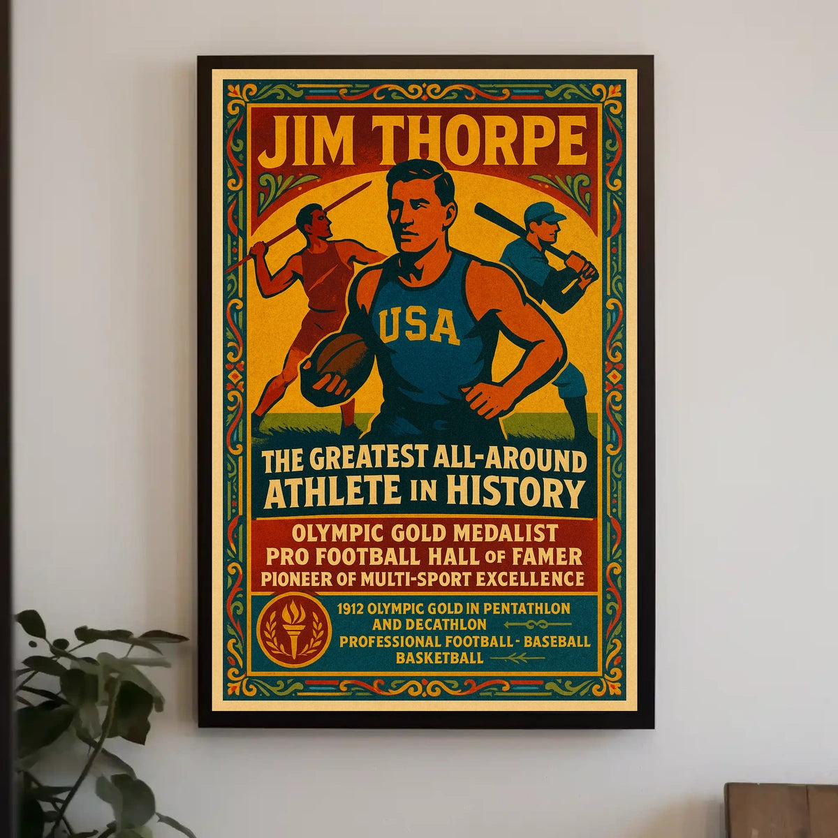 Celebrating a Legendary Athlete Poster
