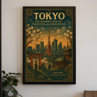 Tokyo's Timeless Blend: A Cultural or Heritage Poster