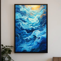 Oceanic Whirl Poster