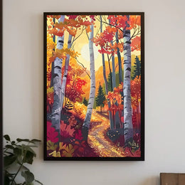 Autumn Forest Pathway Poster