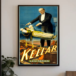 Kellar Magic Show Vintage Advertisement Poster