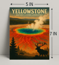 Yellowstone Natures Living Laboratory Poster PosterGoat