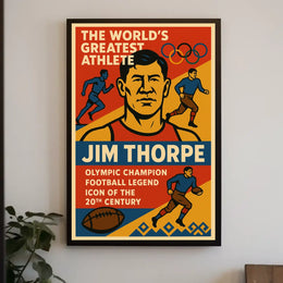 The Worlds Greatest Athlete Jim Thorpe Poster