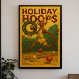 Holiday Hoops Poster