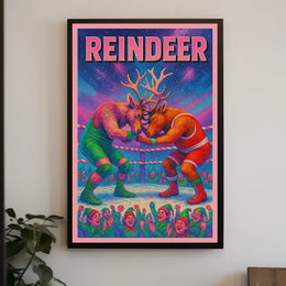 Reindeer Wrestling Showdown Poster