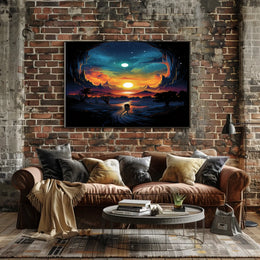 Journey Through A Cosmic Landscape Poster