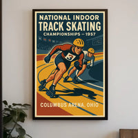 National Indoor Track Skating Poster