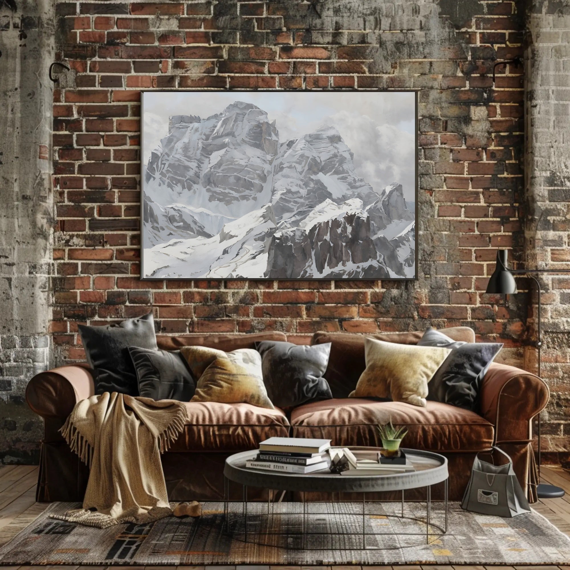 Majestic Alpine Peaks Poster