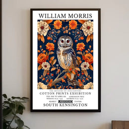 William Morris Art Exhibition Vintage Artistic Poster