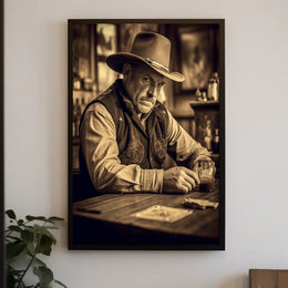 Western Saloon Mood Poster