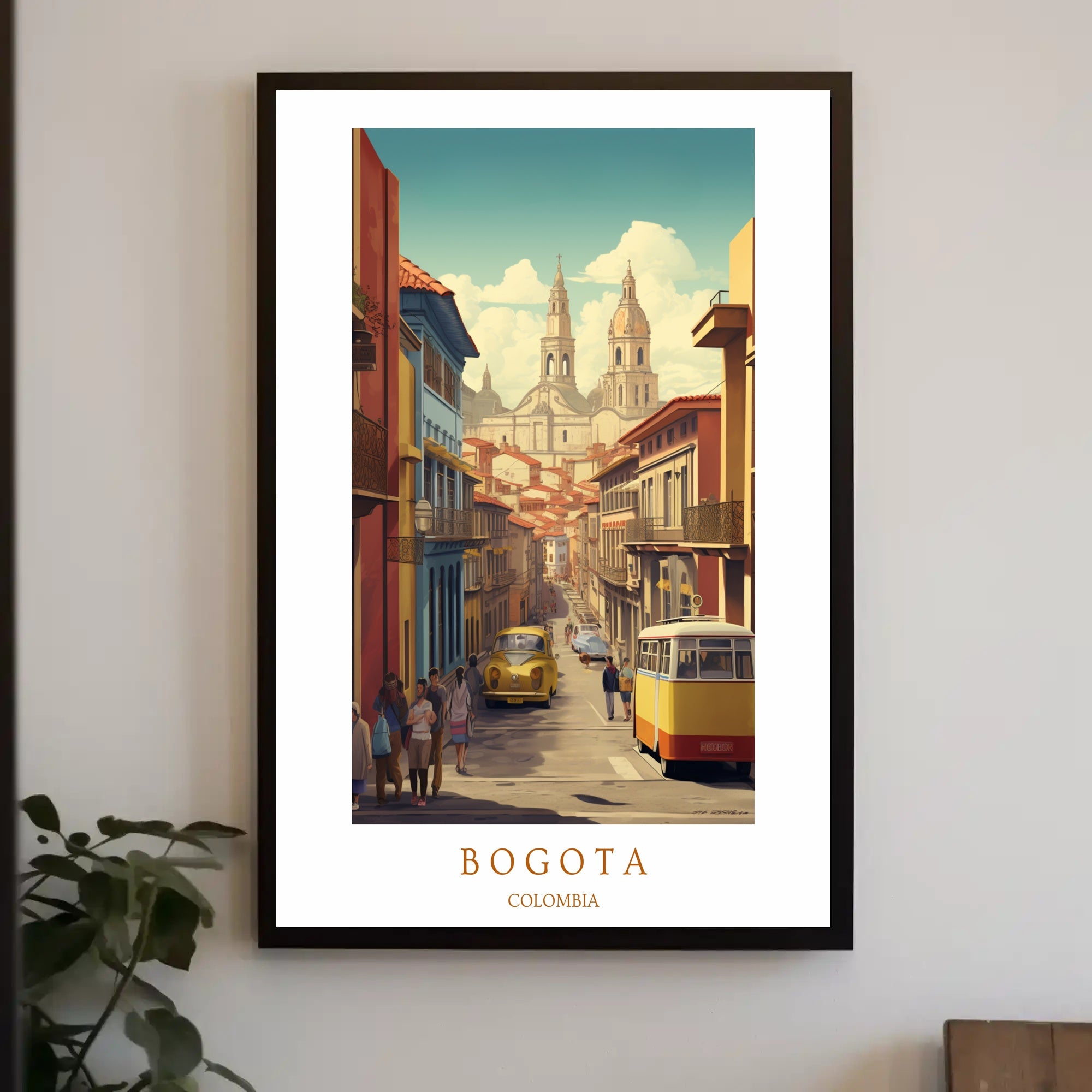 Streets of Bogotá Poster PosterGoat