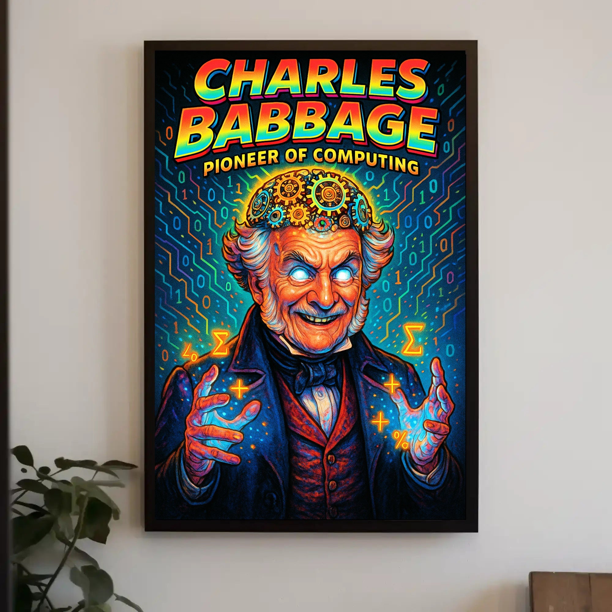 Charles Babbage Pioneer of Computing Poster PosterGoat
