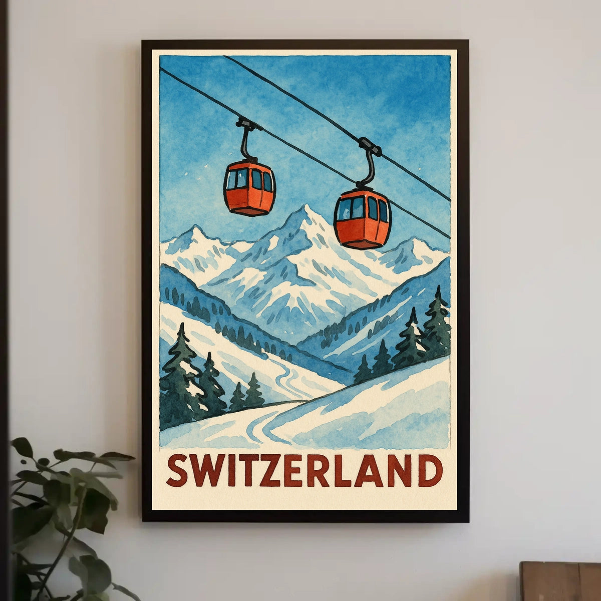 Switzerland Alpine Adventure Poster