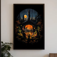 Cozy Night Under The Stars Poster