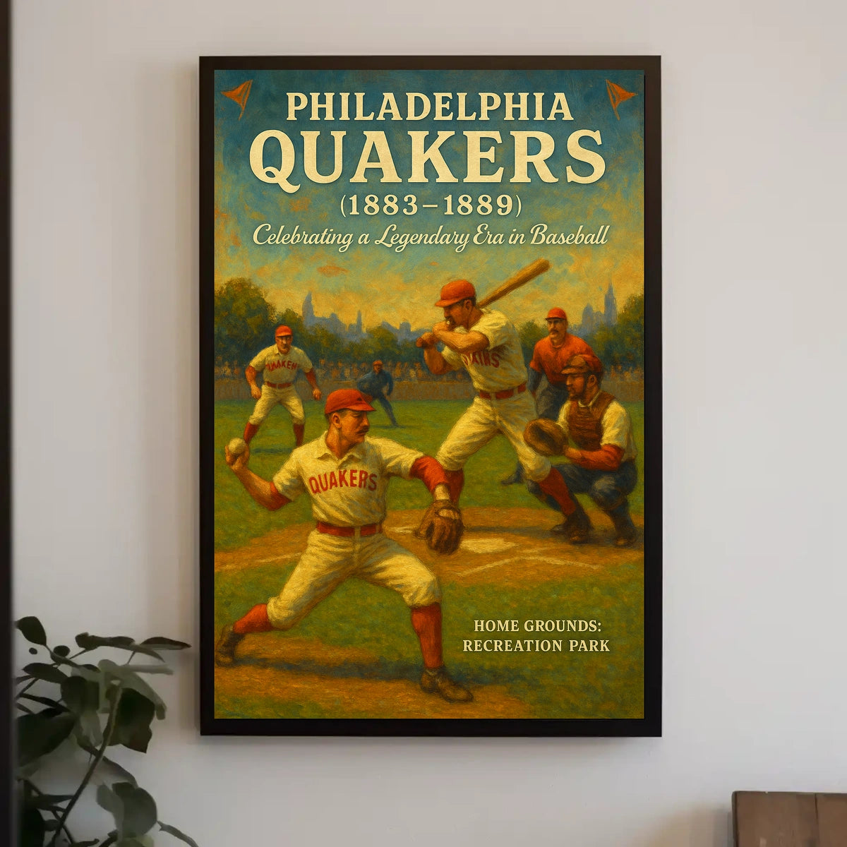 Philadelphia Quakers Celebrating A Poster