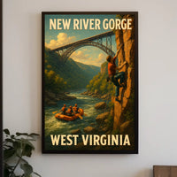Adventure In New River Gorge Poster