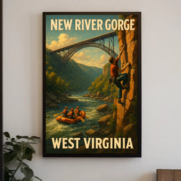 Adventure In New River Gorge Poster