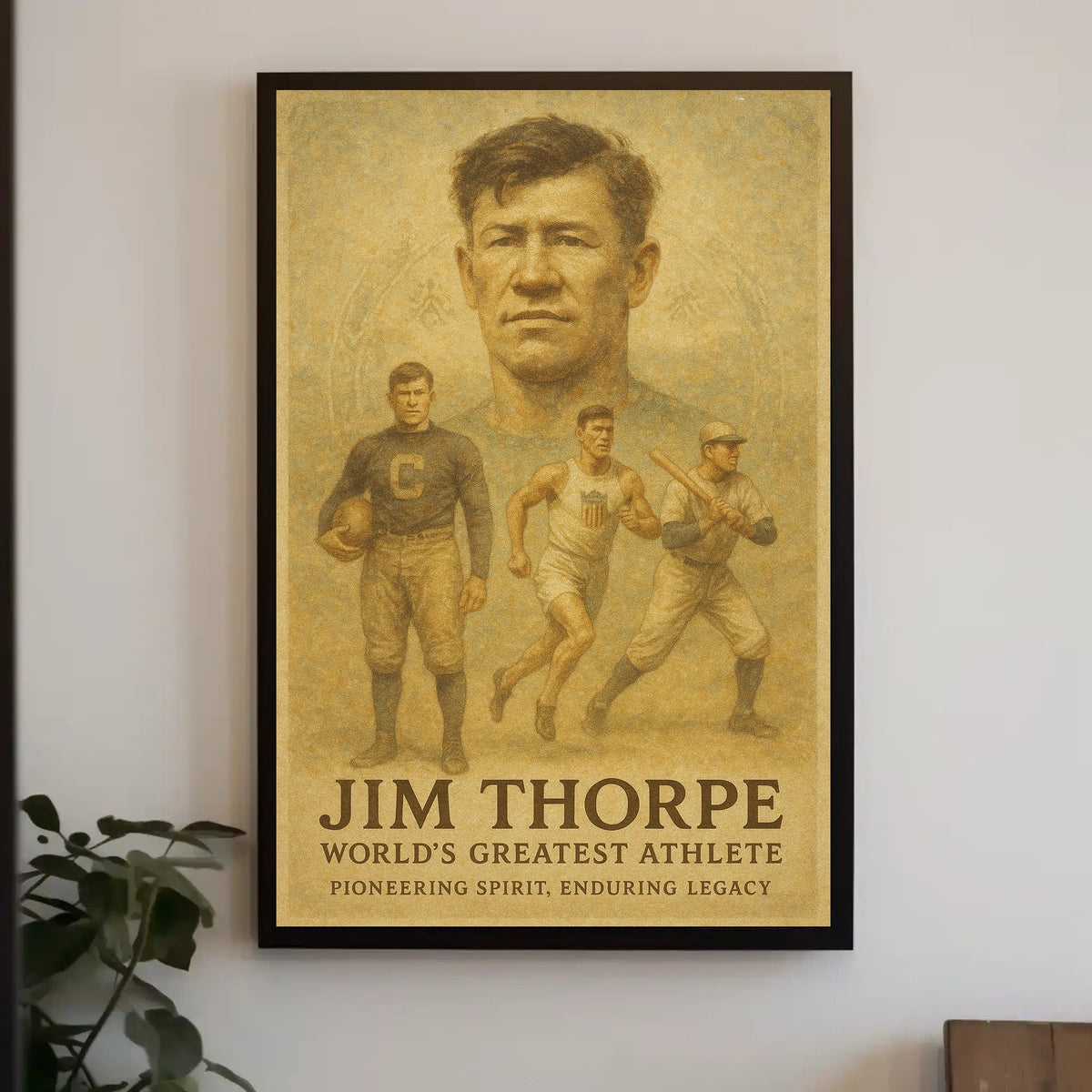 Jim Thorpe Legendary Athlete Jim Thorpe Poster