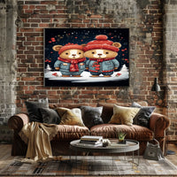 Winter Wonderland Bears Poster