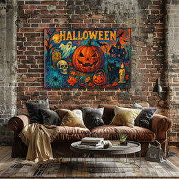 Gothic Halloween Night Urban Nocturnal Cityscape Photography Realism MuseumQuality ArchivalInks Collector Poster