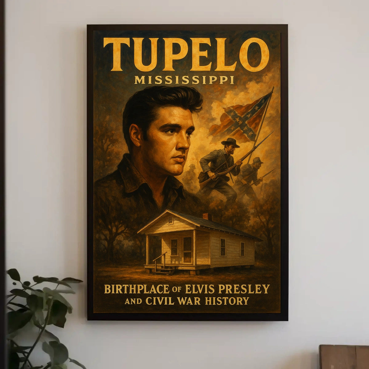 Tupelo, Mississippi Birthplace Of Poster