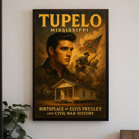 Tupelo, Mississippi Birthplace Of Poster