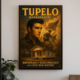 Tupelo, Mississippi Birthplace Of Poster