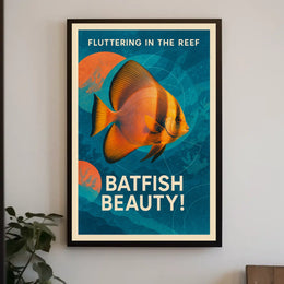 Fluttering In The Reef Poster