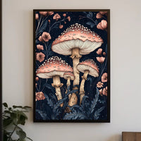 Magic Mushroom Forest in Fantasy or Mythology Poster