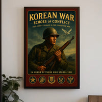 Echoes Of Conflict Korean War Tribute Poster