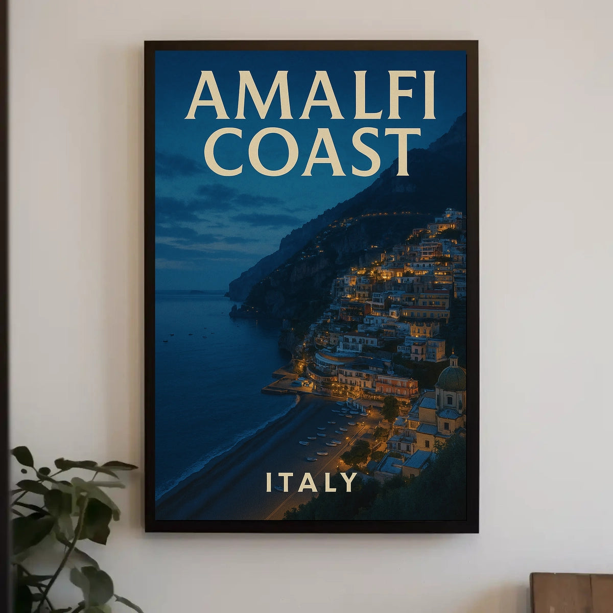 Amalfi Coast Italy Poster Wall Art 18x24 Inches Decor