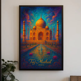 Taj Mahal India Poster