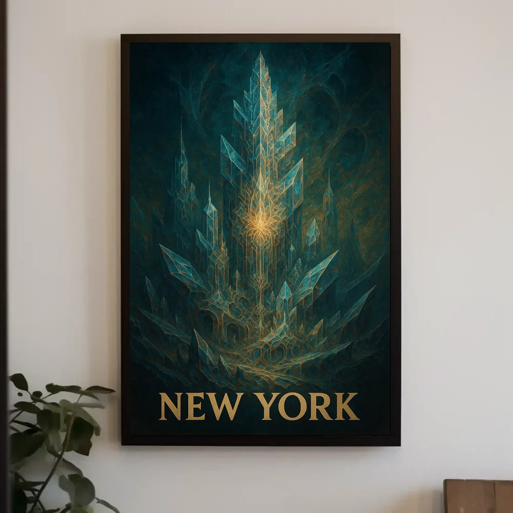 Crystalline New York Poster Museum Quality Cityscape Decor