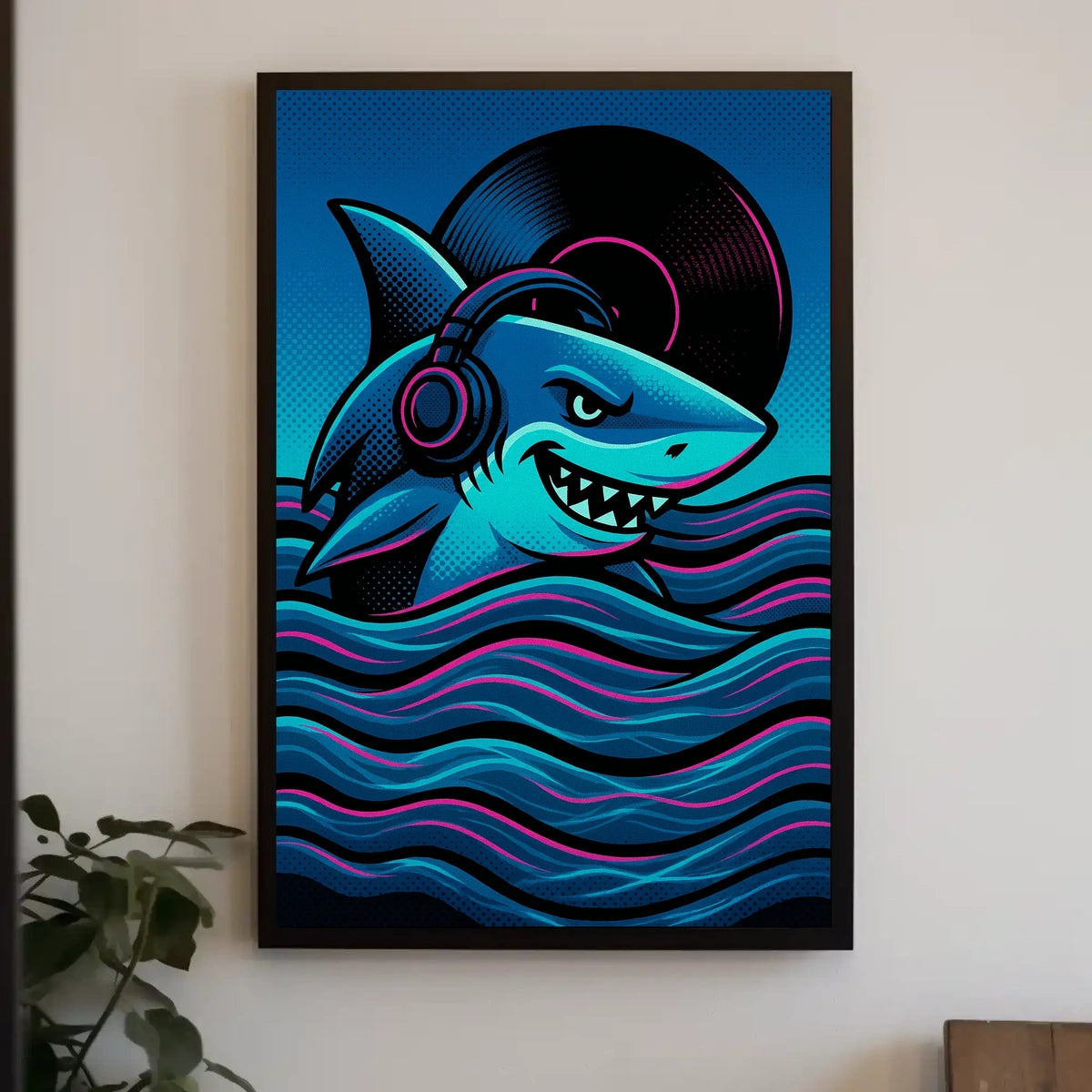 Dj Shark Vibes Poster