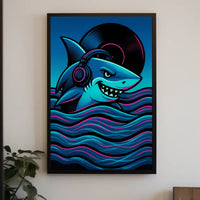 Dj Shark Vibes Poster