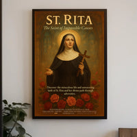St. Rita Religious Iconography Art Poster - Cultural or Heritage Poster