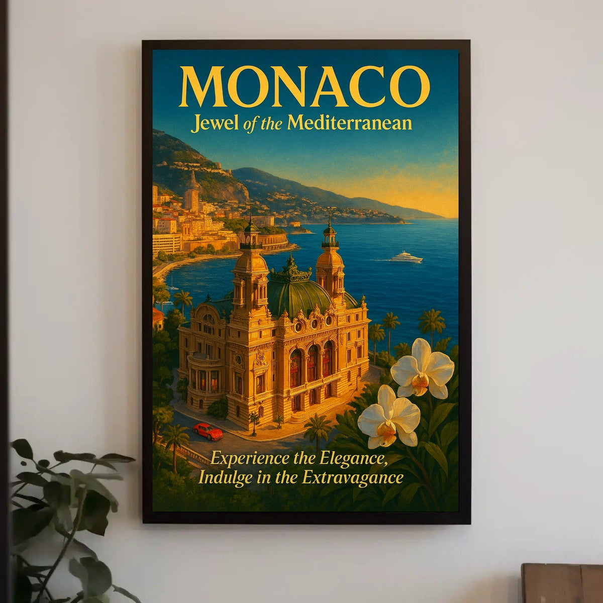 Monaco Jewel of the Mediterranean Poster