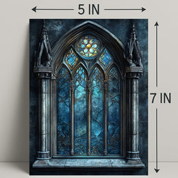 Gothic Stained Glass Window Poster